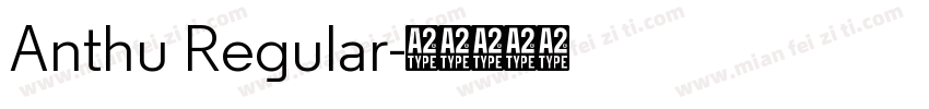 Anthu Regular字体转换